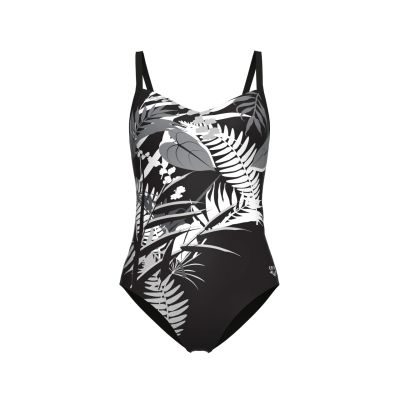 WOMEN`S BODYLIFT SWIMSUIT LUCY LIGHTCROSS LOW C in schwarz