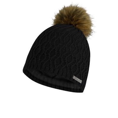 PAC Kisala Pom Beanie in schwarz