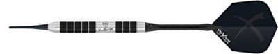 BULL´S BULL'S X-Grip X2 Soft Dart in 001,017 schwarz,farbig silber