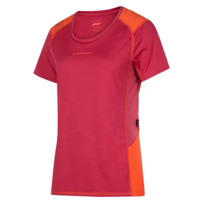 LA SPORTIVA Compass T-Shirt W in 323322 velvet/cherry tomato