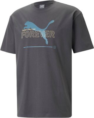 PUMA Herren Shirt ESS BETTER Relaxed Graphic Tee in grau