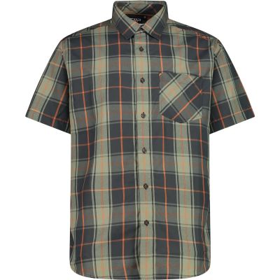 MAN SHIRT in 2zt sage-antracite-ruggine