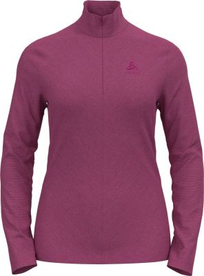 ODLO Damen Pullover Mid layer 1/2 zip ROY in lila