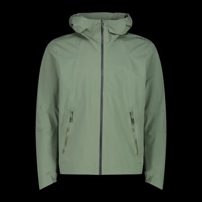 MAN JACKET FIX HOOD in e452 salvia