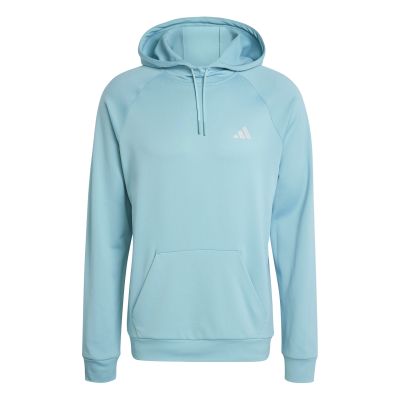 adidas GAME & GO TRAINING SMALL LOGO 3 STRIPES HOODIE in türkis