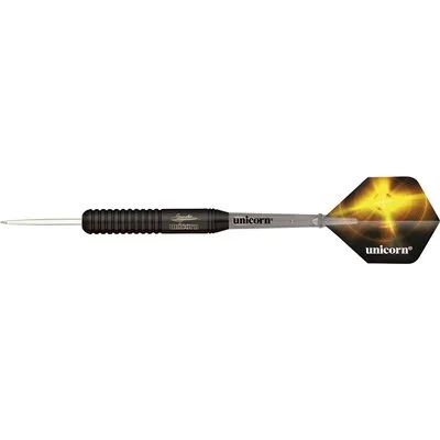 Dartpfeil Unicorn Black Brass Gary Anderson Steel Darts in schwarz