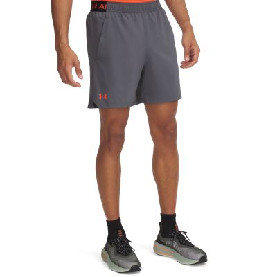 UA VANISH WOVEN 6IN SHORTS-BLU in 028 castlerock