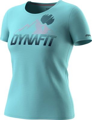 DYNAFIT Damen Shirt TRANSALPER GRAPHIC S/S TEE W in blau