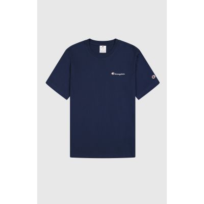 Crewneck T-Shirt in blau