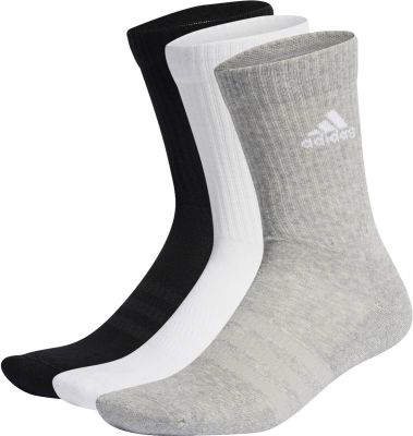 ADIDAS Herren Socken Cushioned Crew, 3 Paar in silber