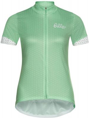 ODLO Damen Shirt Stand-up collar s/s full zip E in grau