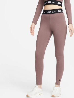 NIKE Damen Tights Sportswear Club in braun