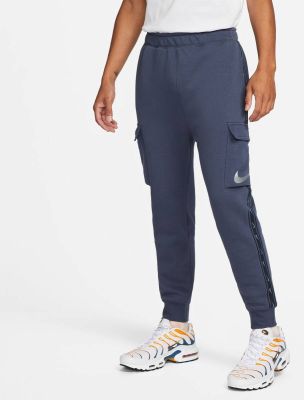 NIKE Herren Sporthose M NSW REPEAT SW FLC CARGO PANT in blau