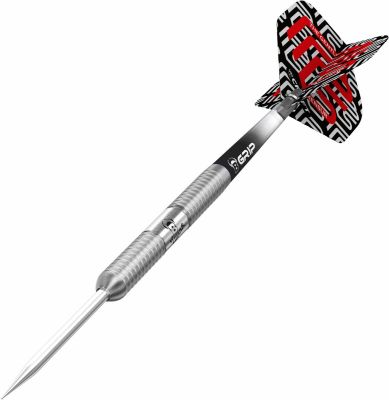 BULL'S Dartpfeil Mensur Suljovic Original Champion Steel Dart in silber