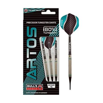 BULLS Dartpfeil BULL`S Artos AR1 Softdart, Mint 80% Tungsten in 17 farbig silber