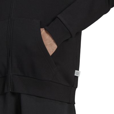 Future Icons 3-Streifen Fleece Kapuzenjacke in black