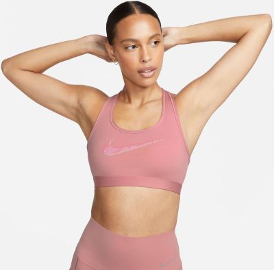 NIKE Damen Top W NK DF SWSH PDED HBR BRA in pink