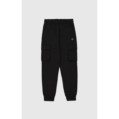 Rib Cuff Cargo Pant in schwarz