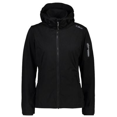 WOMAN ZIP HOOD JACKET in schwarz