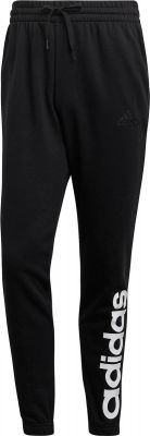 adidas Herren Essentials French Terry Tapered Elastic Cuff Logo Hose in schwarz