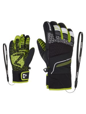 LONZALO AS(R) glove junior in 12490 black.lime