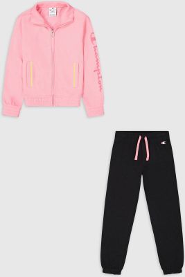 CHAMPION Kinder Sportanzug Full Zip Suit in pink