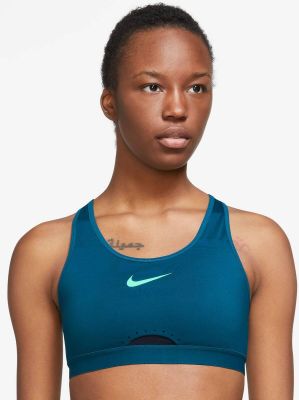 NIKE Damen Top W NK DF SWSH HS BRA in weiß