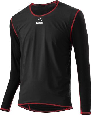 LÖFFLER Herren WINDSTOPPER® SHIRT TRANSTEX® LIGHT LA in schwarz