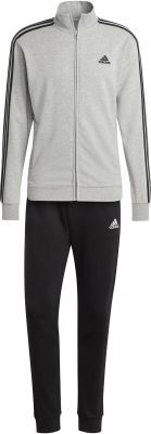 ADIDAS Herren Sportanzug M 3S FT TT TS in schwarz