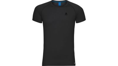 ODLO Herren Funktionsunterhemd "SUW Top Crew Neck Active F-Dry Light" Kurzarm in schwarz