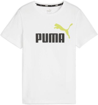 PUMA Kinder Shirt ESS 2 Col Logo Tee B in weiß