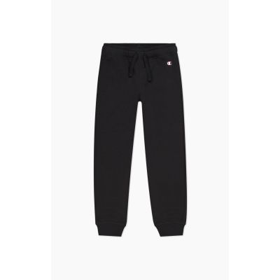 Rib Cuff Pants in schwarz