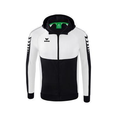 Six Wings Trainingsjacke mit Kapuze in schwarz