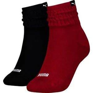 Damen Socken WOMEN SHORT CREW SLOUCH SOCK, in rot