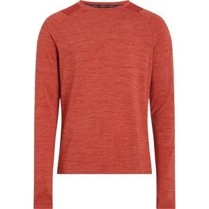 He.-Langarmshirt Ailo LS M in 908 melange/red dark/red