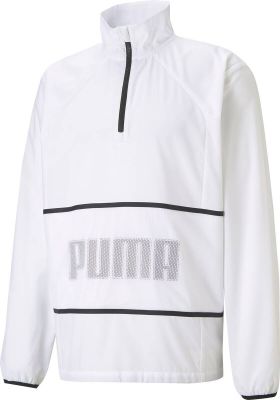 PUMA Herren Jacke TRAIN GRAPHIC 1/2 ZIP in weiß