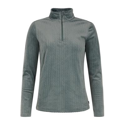 PRTGAIL 1/4 zip active top in 251 evergreen