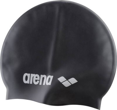 ARENA Unisex Badekappe Classic Silikon in schwarz