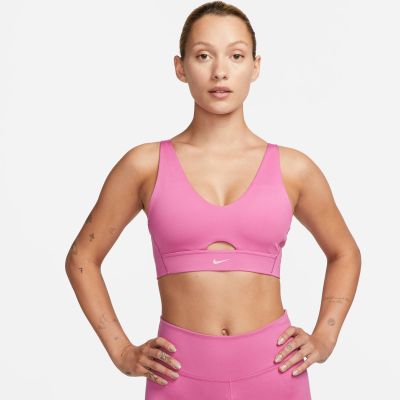 W NK DF INDY PLUNGE CUTOUT BRA in 665 cosmic fuchsia/fossil ston