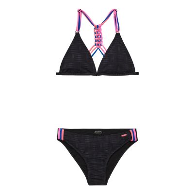 PRTFimke 25 JR triangle bikini in 290 true black