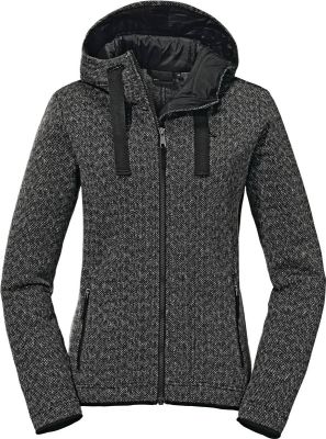 SCHÖFFEL Damen Unterjacke Fleece Hoody Aurora L in schwarz