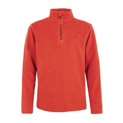 PERFECTY JR 1/4 zip top in 417 burnt orange