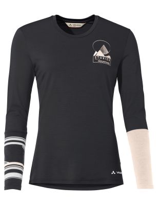 Women`s Monviso Wool LS T-Shirt in schwarz