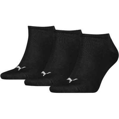 PUMA Plain Sneaker - Trainer Socken 3er-Pack in schwarz