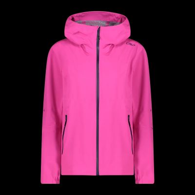 WOMAN JACKET FIX HOOD in c505 fuxia