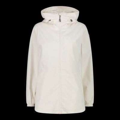 WOMAN JACKET FIX HOOD in a145 offwhite