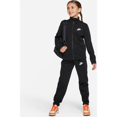 NIKE Kinder Sportanzug K NSW TRACKSUIT POLY FZ HBR in schwarz