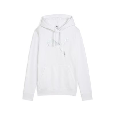 ESS METALLIC Hoodie FL in weiß