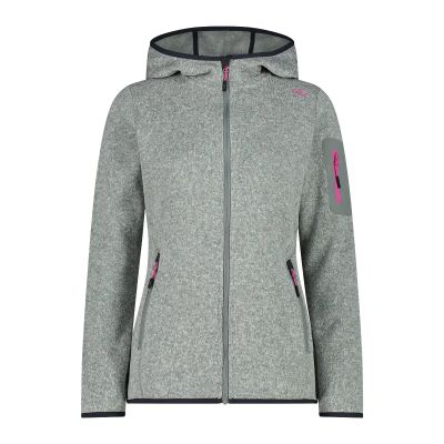 WOMAN JACKET FIX HOOD in 09es mineral-antracite