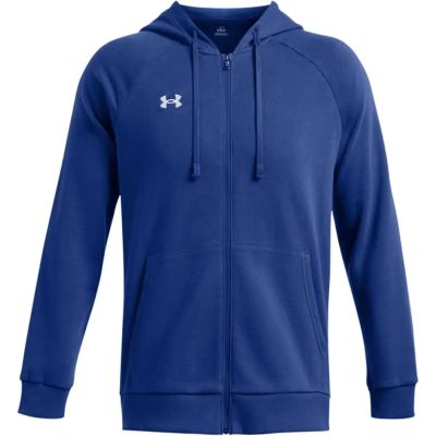 Herren Kapuzensweat UA RIVAL FLEECE FZ HOODIE in blau